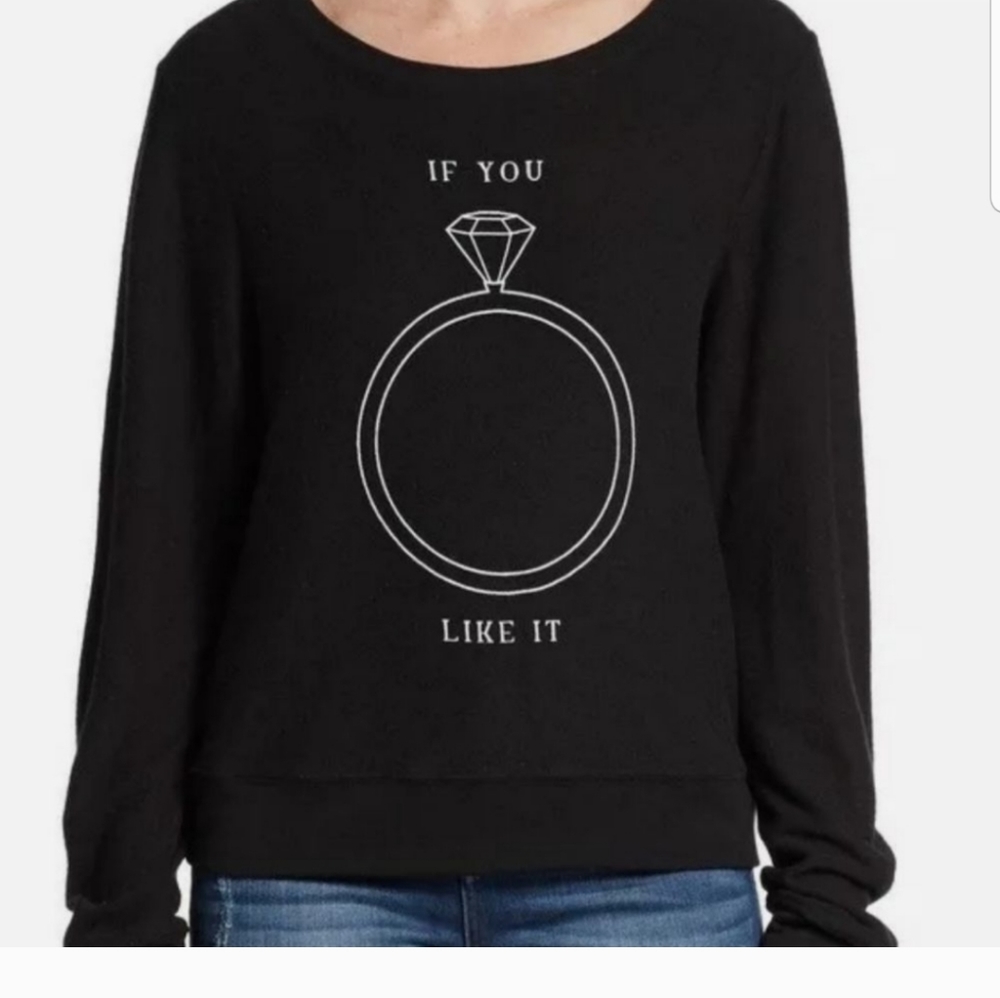 Nwt wildfox graphic bbj ring women XS